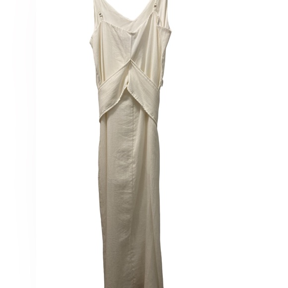 Aqua White Linen- Blend Dress- NWT- STUNNING!!! - Picture 2 of 7